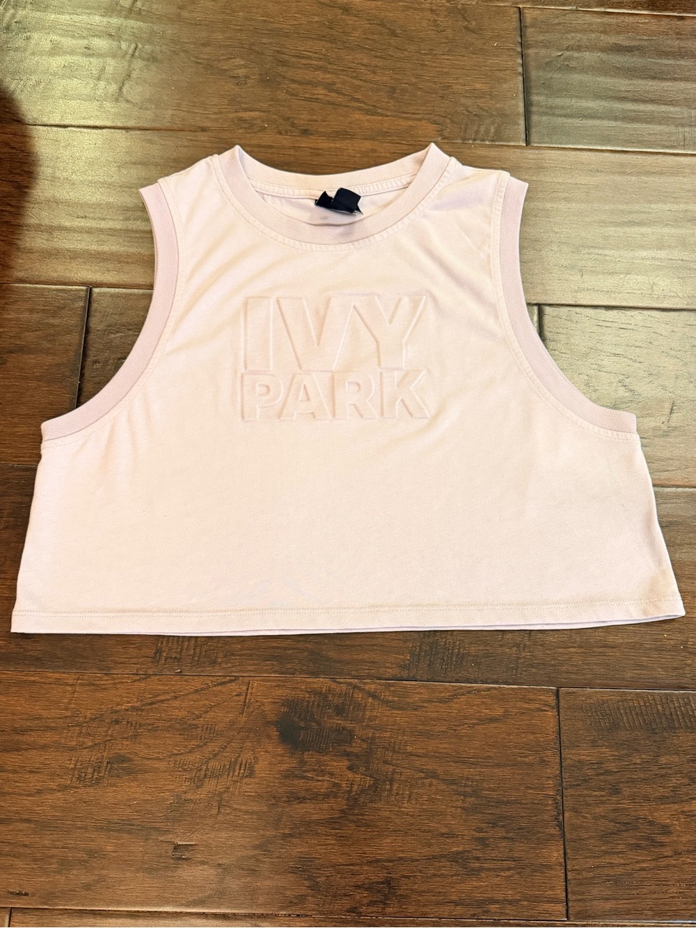 IVY PARK Lavender Logo Embossed Tee